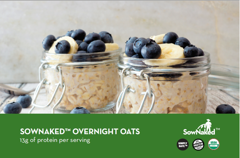 Sownaked overnight oats