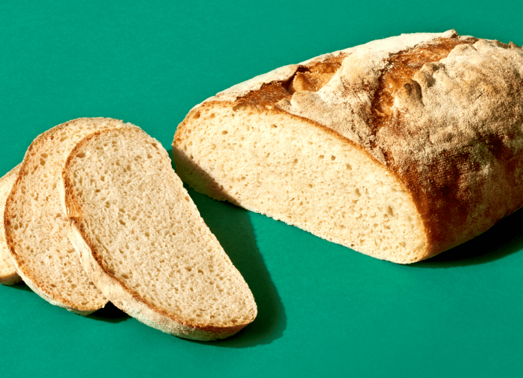 artisan loaf of bread, sliced