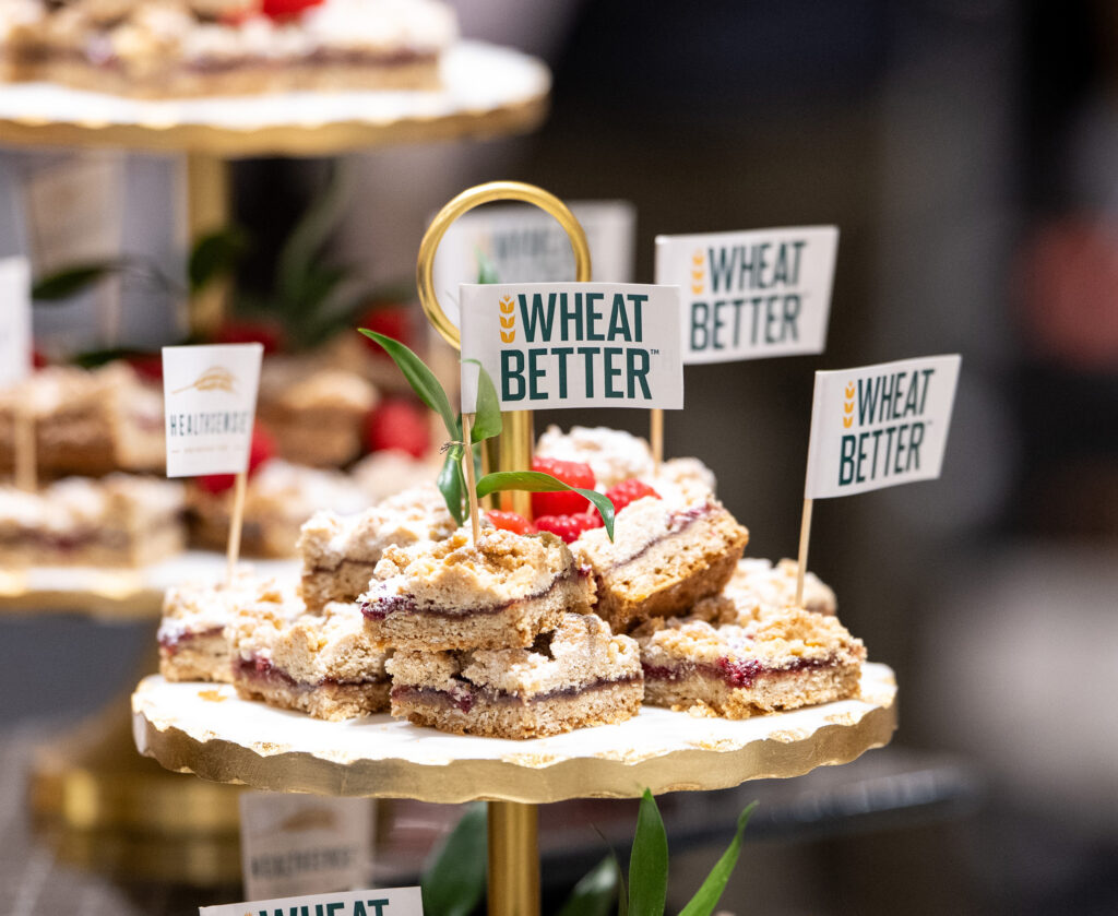 A tray of desserts made with HealthSense® High-Fiber Wheat Flour